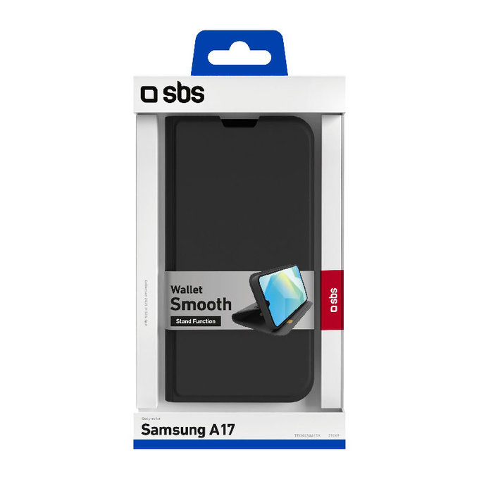 Θήκη Book Wallet Smooth για Samsung Galaxy A17 5G, Μαύρο, Black, SBS