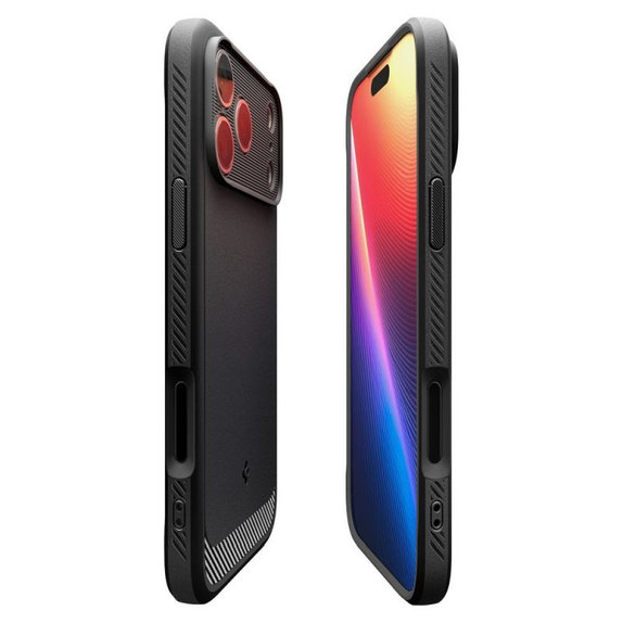 Spigen - Θήκη Rugged Armor με MagSafe για iPhone 17 Pro, Matte Black