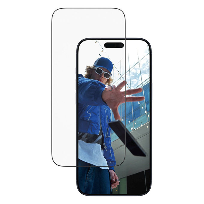 Σκληρυμένο γυαλί UWF με εφαρμογέα για iPhone 17 Pro Max, Μαύρο, PanzerGlass