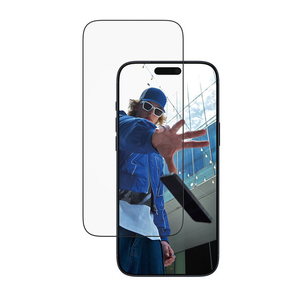 Σκληρυμένο γυαλί UWF με εφαρμογέα για iPhone 17 Pro Max, Μαύρο, PanzerGlass