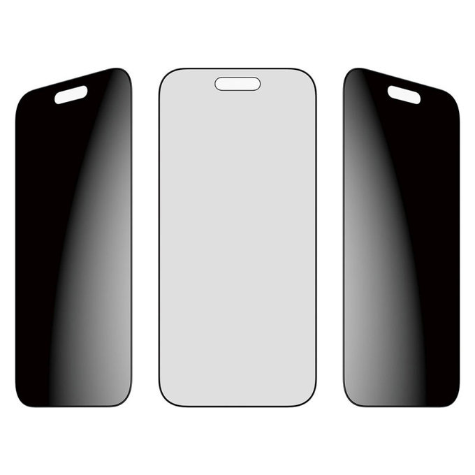 Προστατευτικό γυαλί UWF 2-Way Privacy με εφαρμογέα για iPhone 17 Air, Μαύρο, PanzerGlass