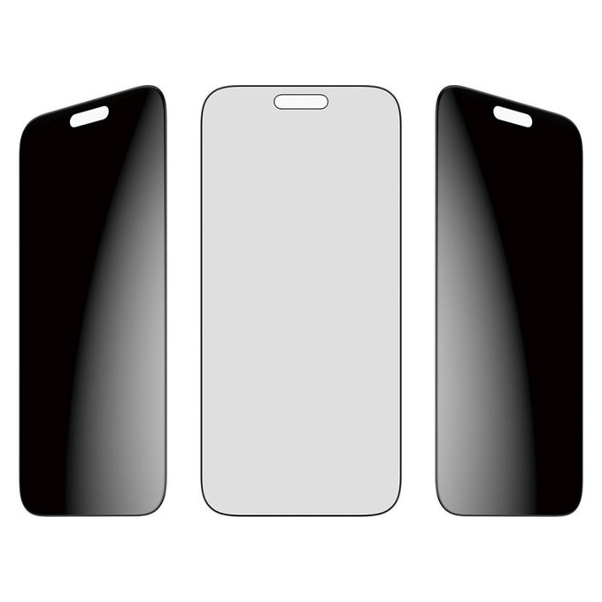 Σκληρυμένο γυαλί UWF 2-Way Privacy με Fastfit για iPhone 17 Pro Max, Μαύρο, PanzerGlass