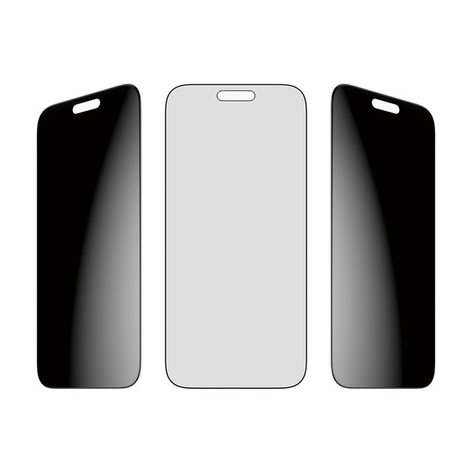 Σκληρυμένο γυαλί UWF 2-Way Privacy με Fastfit για iPhone 17 Pro Max, Μαύρο, PanzerGlass
