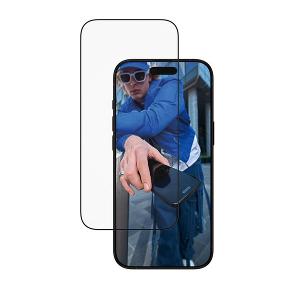 PanzerGlass - Σκληρό γυαλί UWF με εφαρμοστή για iPhone 17 Air, μαύρο