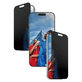 Σκληρυμένο γυαλί UWF 2-Way Privacy με Fastfit για iPhone 17/16 Pro, Μαύρο, PanzerGlass