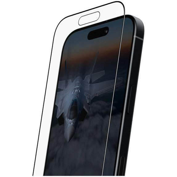 Προστατευτικό γυαλί UWF Stealth με Fastfit για iPhone 17/16 Pro, Μαύρο, PanzerGlass