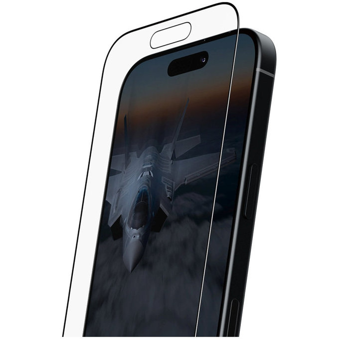 Προστατευτικό γυαλί UWF Stealth με Fastfit για iPhone 17/16 Pro, Μαύρο, PanzerGlass