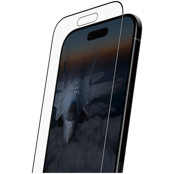 Προστατευτικό γυαλί UWF Stealth με Fastfit για iPhone 17 Air, Μαύρο, PanzerGlass