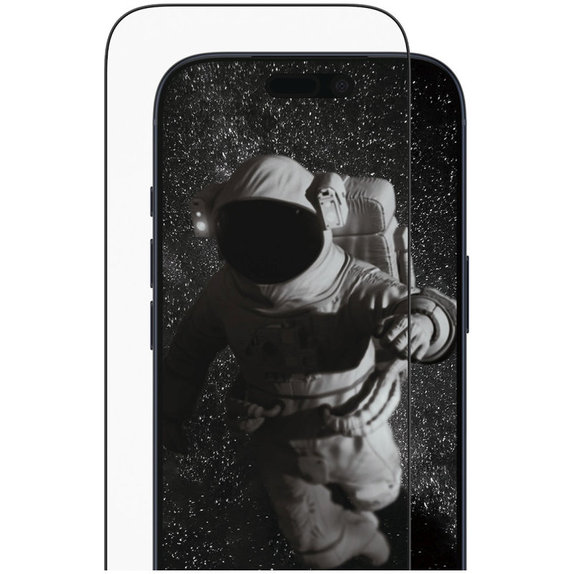 Προστατευτικό γυαλί UWF Ceramic II με εφαρμογέα για iPhone 17 Pro, Μαύρο, PanzerGlass