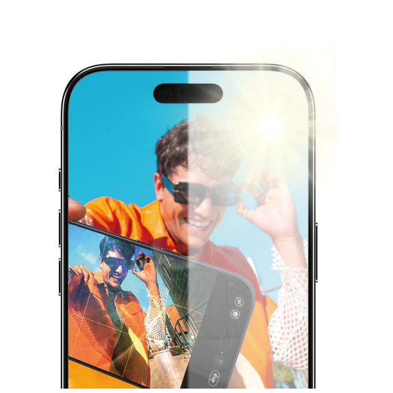 Προστατευτικό γυαλί Anti-Reflective με εφαρμογέα για iPhone 17 Air, Μαύρο, PanzerGlass