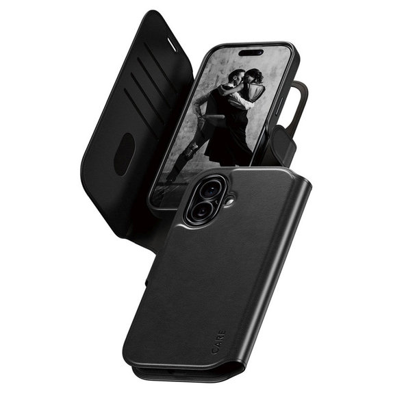 Θήκη Wallet Tango Two-In-One με MagSafe για iPhone 17, Μαύρο, CARE