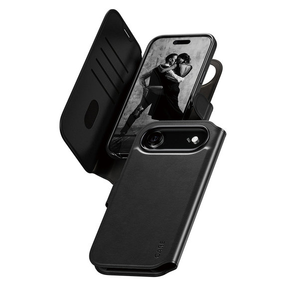 Θήκη Wallet Tango Two-In-One με MagSAFE by PanzerGlass για iPhone Air, Μαύρο, PanzerGlass