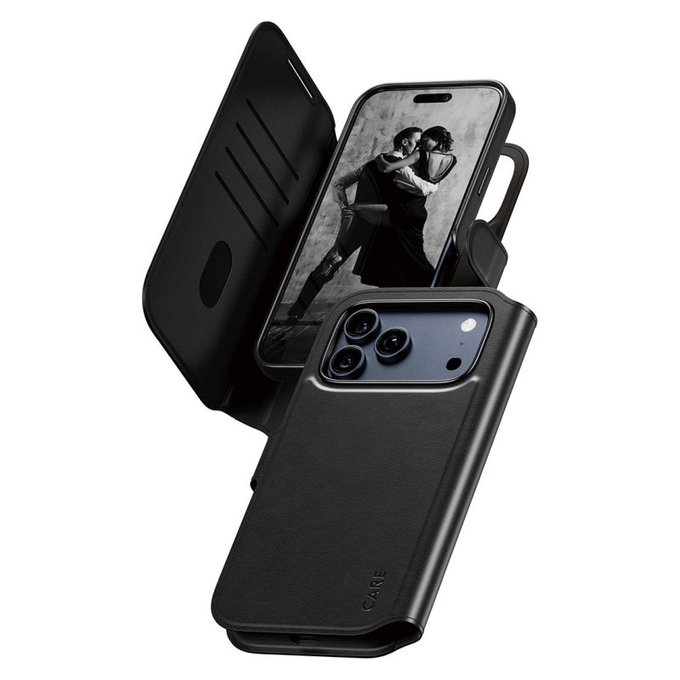 Θήκη Wallet Tango Two-In-One με MagSafe για iPhone 17 Pro Max, Μαύρο, PanzerGlass