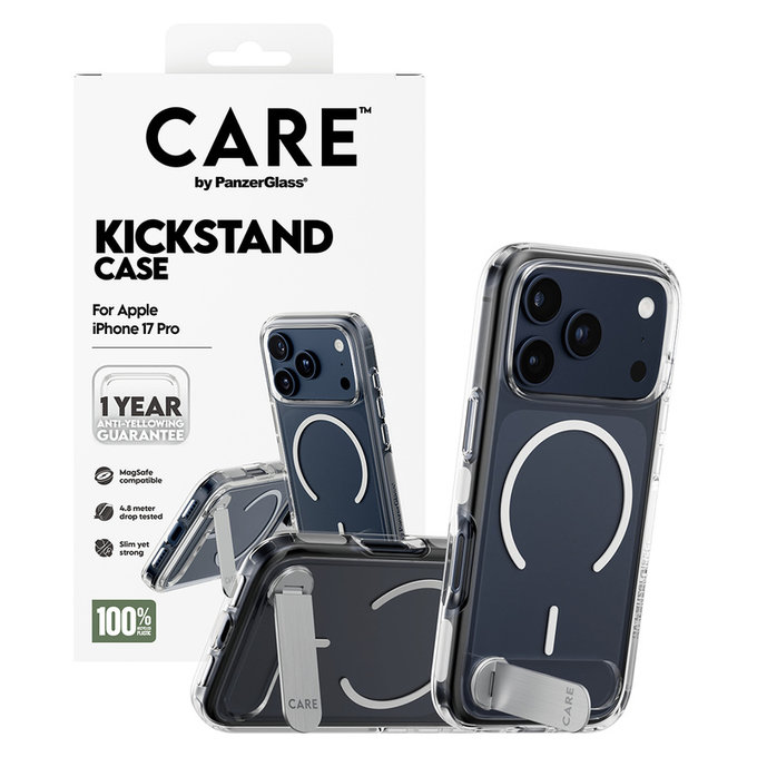 Θήκη Kickstand για iPhone 17 Pro, Διάφανο, PanzerGlass