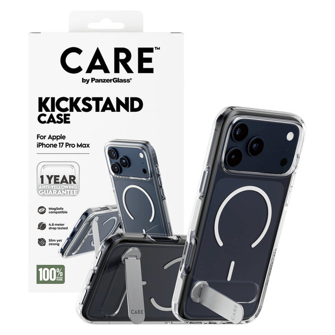 Θήκη Kickstand για iPhone 17 Pro Max, Διαφανές, PanzerGlass