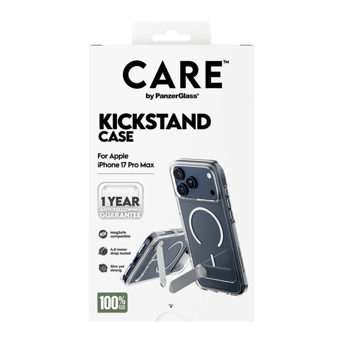 Θήκη Kickstand για iPhone 17 Pro Max, Διαφανές, PanzerGlass