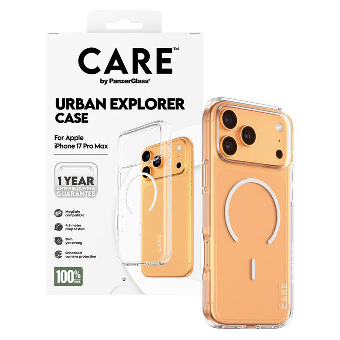 Θήκη Urban Explorer με MagSafe για iPhone 17 Pro Max, Λευκό, PanzerGlass