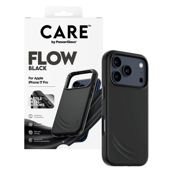 Θήκη FLOW με MagSafe για iPhone 17 Pro, Μαύρο, CARE