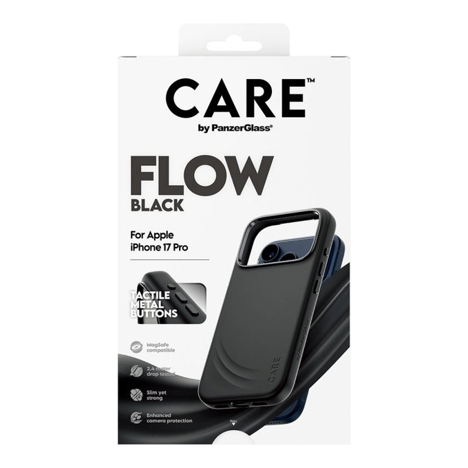 Θήκη FLOW με MagSafe για iPhone 17 Pro, Μαύρο, CARE
