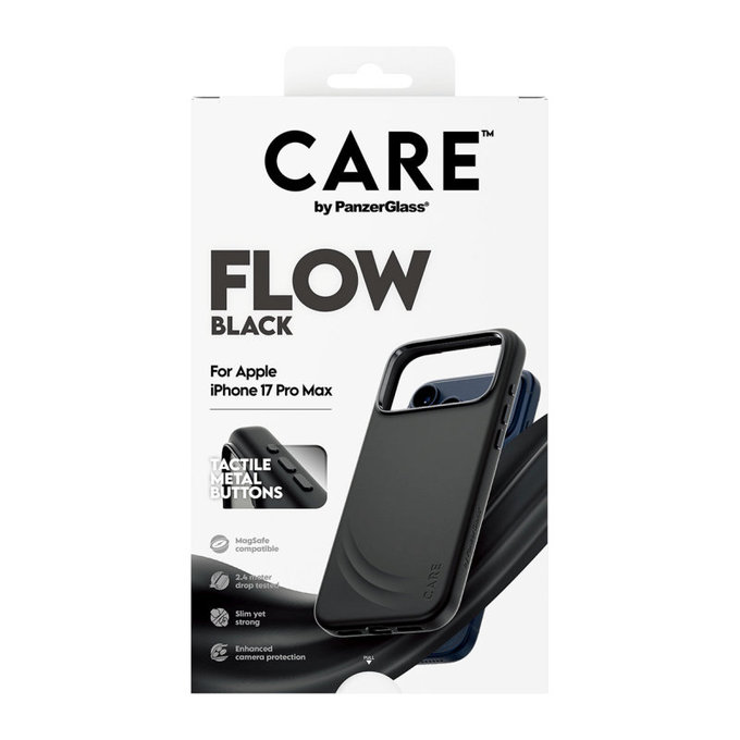 Θήκη FLOW με MagSafe για iPhone 17 Pro Max, Μαύρο, PanzerGlass