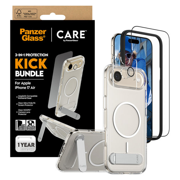 Bundle 3 σε 1 Kick για iPhone Air, PanzerGlass