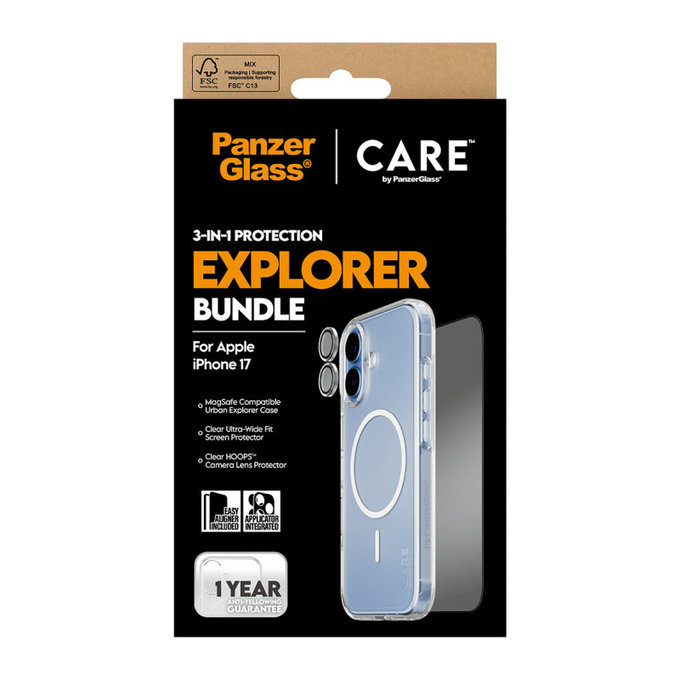 Bundle 3 σε 1 Explorer για iPhone 17, PanzerGlass