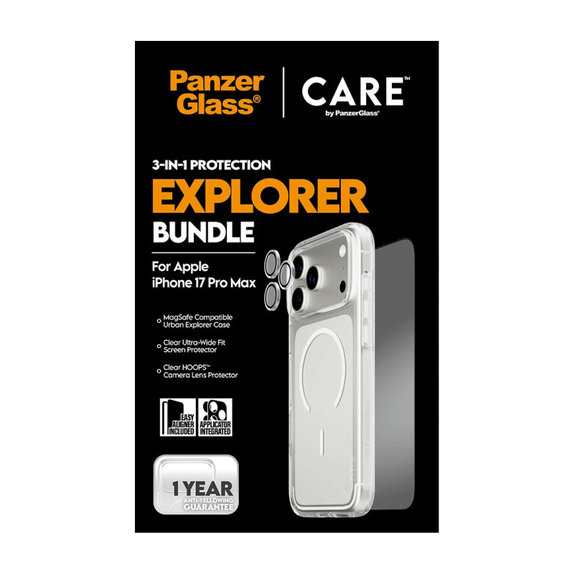 Bundle 3 σε 1 Explorer για iPhone 17 Pro Max, PanzerGlass