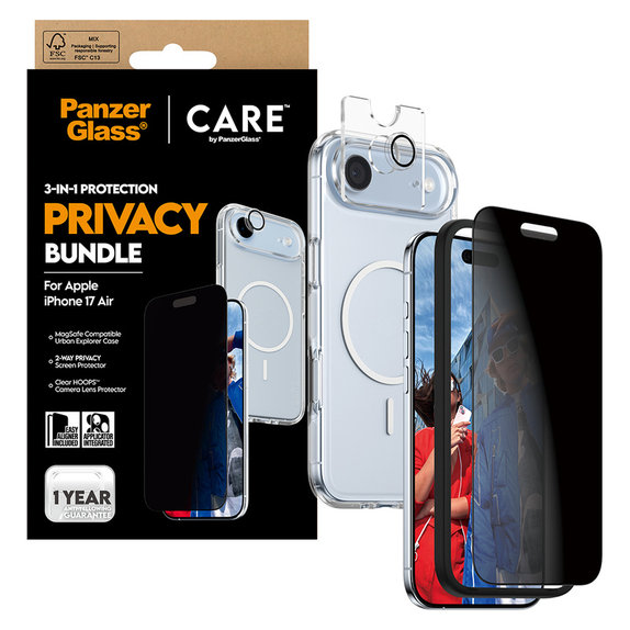 Bundle 3 σε 1 Privacy για iPhone Air, PanzerGlass