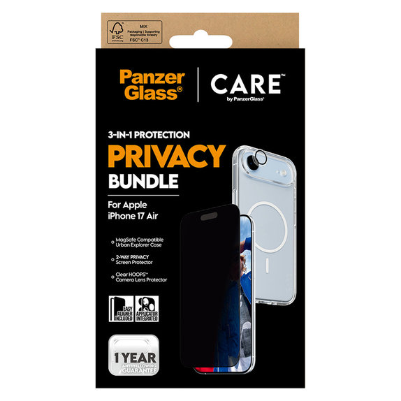 Bundle 3 σε 1 Privacy για iPhone Air, PanzerGlass