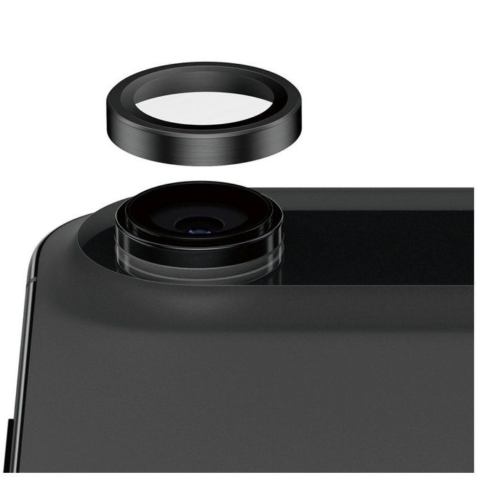 Προστατευτικό φακού κάμερας Hoops Ceramic II για iPhone 17 Air, Μαύρο, PanzerGlass