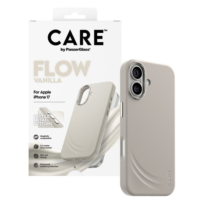 Θήκη FLOW με MagSafe για iPhone 17, Vanilla, CARE