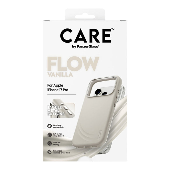 Θήκη FLOW με MagSafe για iPhone 17 Pro, Vanilla, CARE