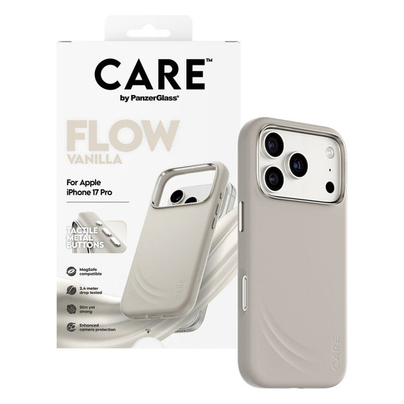 Θήκη FLOW με MagSafe για iPhone 17 Pro, Vanilla, CARE