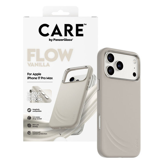 Θήκη FLOW με MagSafe για iPhone 17 Pro Max, Vanilla, CARE