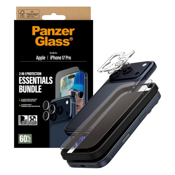 Bundle Essentials 2 σε 1 για iPhone 17 Pro, PanzerGlass