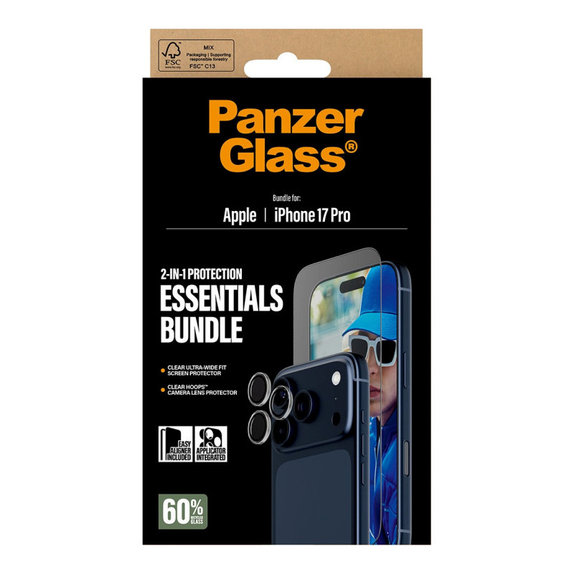 Bundle Essentials 2 σε 1 για iPhone 17 Pro, PanzerGlass