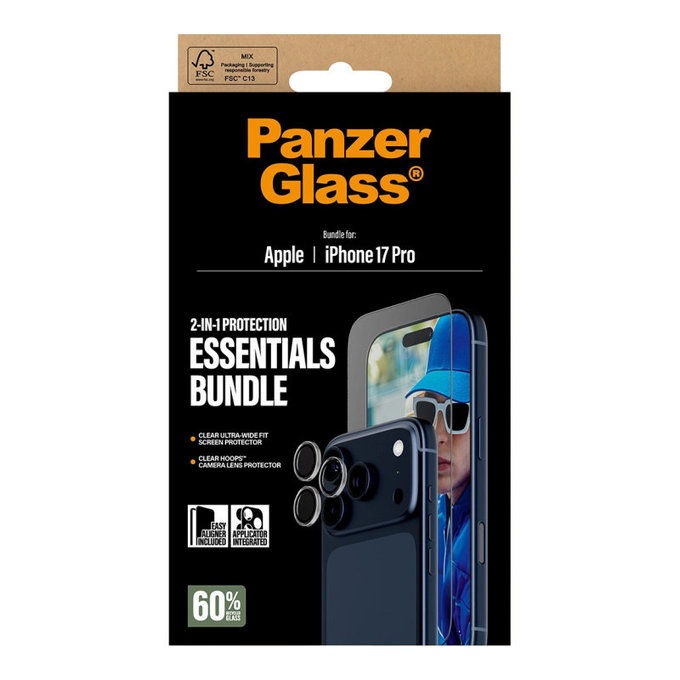 Bundle Essentials 2 σε 1 για iPhone 17 Pro, PanzerGlass