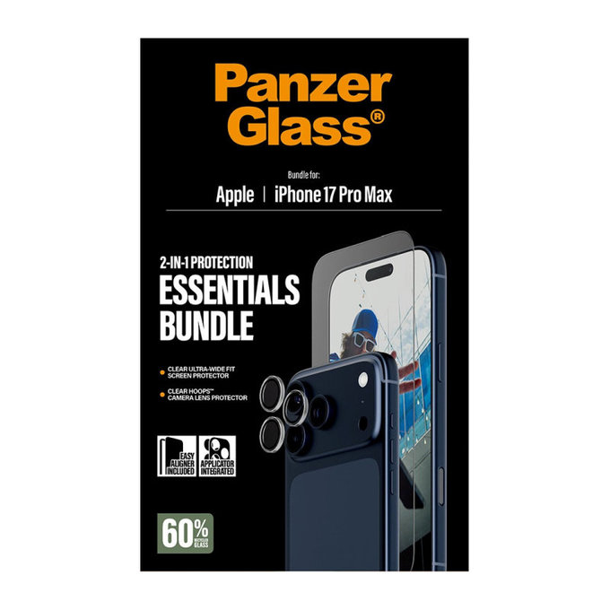 Bundle Essentials 2 σε 1 για iPhone 17 Pro Max, PanzerGlass