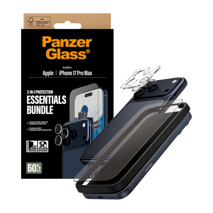 Bundle Essentials 2 σε 1 για iPhone 17 Pro Max, PanzerGlass