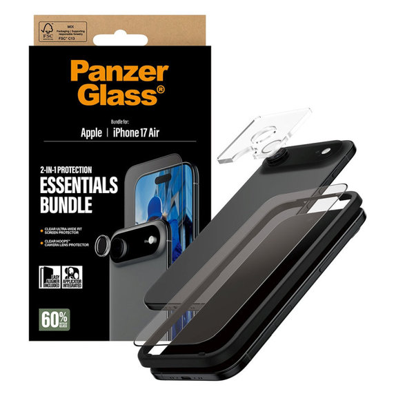 Bundle Essentials 2 σε 1 για iPhone 17 Air, PanzerGlass