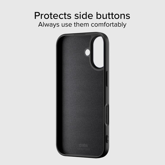 SBS - Θήκη Instinct Mag συμβατή με MagSafe για iPhone 17, μαύρη