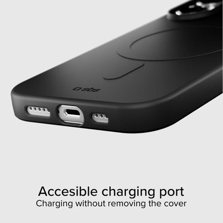 SBS - Θήκη Instinct Mag συμβατή με MagSafe για iPhone 17, μαύρη