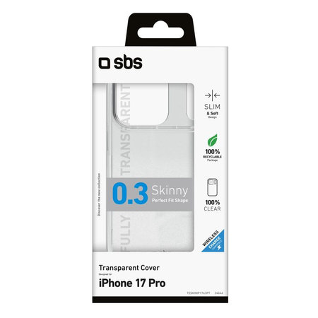 SBS - Θήκη Skinny για iPhone 17 Pro, διαφανής