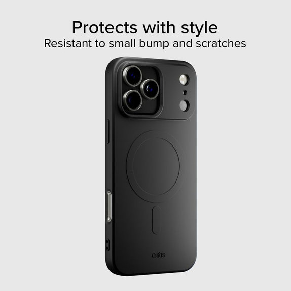 SBS - Θήκη Instinct Mag συμβατή με MagSafe για iPhone 17 Pro, μαύρη