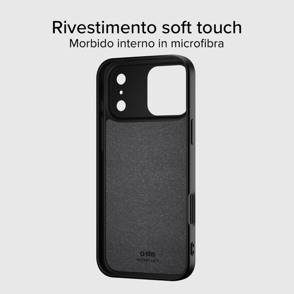 SBS - Θήκη Instinct Mag συμβατή με MagSafe για iPhone 17 Pro, μαύρη