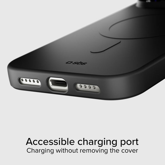 SBS - Θήκη Instinct Mag συμβατή με MagSafe για iPhone 17 Pro, μαύρη