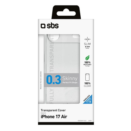 SBS - Θήκη Skinny για iPhone 17 Air, διαφανής