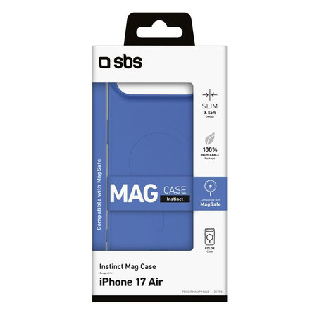 SBS - Θήκη Instinct Mag συμβατή με MagSafe για iPhone 17 Air, μπλε