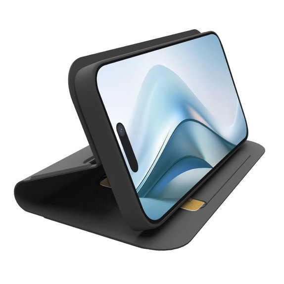 SBS - Θήκη Book Wallet Smooth για iPhone Air, μαύρη