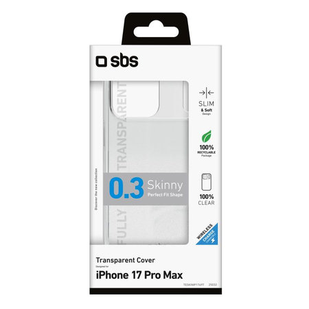 SBS - Θήκη Skinny για iPhone 17 Pro Max, διαφανής